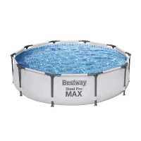 Kit Piscine hors sol tubulaire BESTWAY Steel Pro Max™ - 305 x 76 cm - Ronde (Avec épurateur a cartouche et pompe de filtration)(m-3)