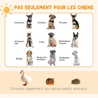 PawHut Parc enclos modulable pour chiens lapins rongeurs clôture pour petits animaux intérieur et extérieur pliant 8 panneaux(m-5)