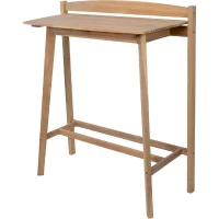Ensemble bar de jardin - ZANZIBAR - Bois d'Acacia FSC - 1 table rectangulaire 44,5 x 100 x 112 cm - 2 tabourets 37 x 35 x 72 cm(m-4)