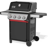 Barbecue a gaz - Weber - Spirit E-410 - Thermometre analogique - Fonte d'aluminium - Tablettes latérales - Noir(m-2)
