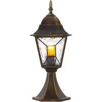 Borne extérieure JANEL - BRILLIANT - noir doré - métal/verre - E27 max 60W - IP44(m-1)