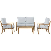 Salon bas de jardin - Aluminium - 4 personnes - CASAIA(m-1)