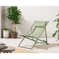 Chilienne PAROS - Structure en acier - L 63 x P 104 x H 97 cm - Vert kaki(m-2)