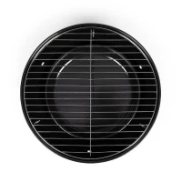 Barbecue a charbon portable - LIVOO - DOC301 - ø34 cm - Grille chromé - Hauteur 18 cm - Poignées - Loquets de sécurité(m-4)