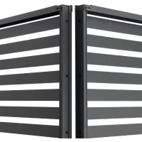 Persienne pour pergola - Aluminium - Gris - 229 x 93 cm(m-4)