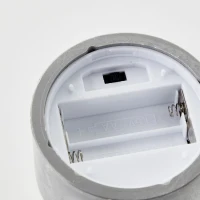 Lot 3 Lampes a poser LED BOUGIE BRILLIANT  - 2500K - Plastique et verre - Gris et verre fumé(m-6)