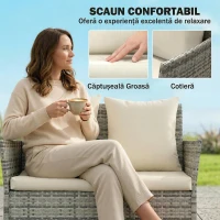 Outsunny mobilier polyratan(m-4)