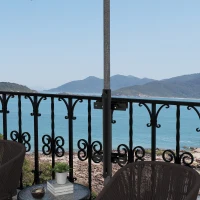 Outsunny Pied de parasol fixation de parasol pour balcon garde-corps support de parasol pour balustrade pour mât de 48mm et 38mm(m-10)