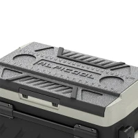 Outsunny Frigorífico Portátil Elétrico 49 L com Compressor Dupla Zona Controlo por App Rodas Pega Telescópica -20 ℃ a 20 ℃ e Porta USB(m-14)