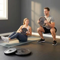 HOMCOM Discuri acoperite cu vinil(m-2)