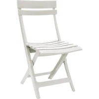 Chaise pliante Miami - GROSFILLEX - Blanc - Résistante aux intempéries et peu encombrante(m-1)
