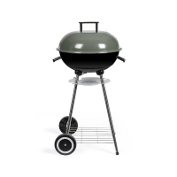 Barbecue a charbon - LIVOO - DOC172K - ø41 cm - Grille en acier chromé - Hauteur 69,5 cm - Poignées - 2 roues crantées