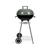 Barbecue a charbon - LIVOO - DOC172K - ø41 cm - Grille en acier chromé - Hauteur 69,5 cm - Poignées - 2 roues crantées(m-1)
