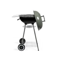 Barbecue a charbon - LIVOO - DOC172K - ø41 cm - Grille en acier chromé - Hauteur 69,5 cm - Poignées - 2 roues crantées(m-3)