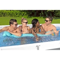 Kit Piscine hors sol tubulaire BESTWAY - Steel Pro Max™ - 404 x 201 x 100 cm - Rectangulaire (Filtre a cartouche, échelle)(m-3)
