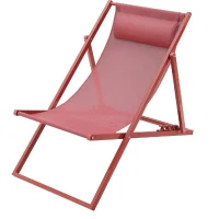 Chilienne PAROS - Structure en acier - L 63 x P 104 x H 85 cm - Terracotta(m-1)