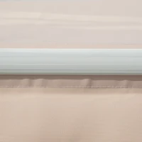 Outsunny Copertină Extensibilă pentru Exterior, Copertină Roll-Up cu Deschidere Manivelă, 295x200 cm, Bej(m-10)