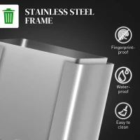 Kosz na śmieci 40L, pedał, 2 wkłady, srebrny kolor(m-7)