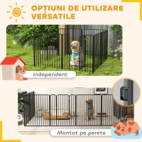 Pawhut tarc Joaca pentru Caini – 6 Panouri Rezistente(m-6)