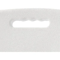 Lot de 2 chaises de réception pliantes - TERRANOVA - 48x44,5xH86 cm - Structure en acier et assise en Polyéthylene PEHD - Blanc(m-6)