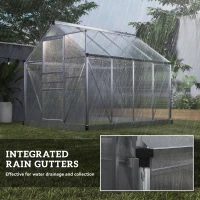 Outsunny 6 x 8ft Walk-In Greenhouse, with Sliding Door - Clear(m-7)