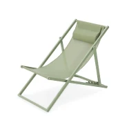 Chilienne PAROS - Structure en acier - L 63 x P 104 x H 97 cm - Vert kaki(m-1)