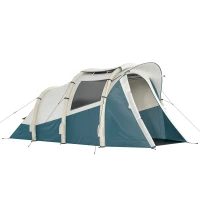 Outsunny Inflatable Camping Tent w/ Air Pump, Easy Setup 2-3 Person Blow Up Tent, Green(m-10)