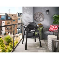 Barbecue a gaz - Weber - Q1200N avec stand - 2,94kW - 1 brûleur en acier inoxydable - Allumage piézoélectronique - Noir(m-4)