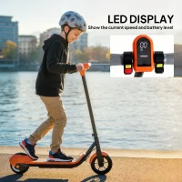 SPORTNOW Electric Scooter for Kids, with LED Display, Green(m-8)