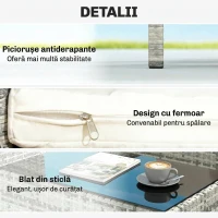 Outsunny mobilier polyratan(m-6)