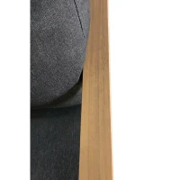 Salon de jardin d'angle - Aluminium effet bois - PUERTOCOR - 5 personnes + table basse(m-4)