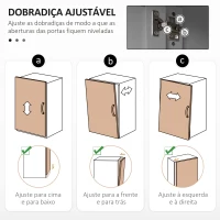HOMCOM Armário de Cozinha com 3 Portas de Vidro Compartimento Aberto 2 Gavetas e Prateleiras Ajustáveis 100x40x180 cm Cinzento(m-7)