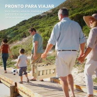 SPORTNOW Jogo de Bowling Finlandês em Madeira com 12 Pinos 1 Bastão e Caixa de Transporte para Adultos Jardim Madeira(m-6)