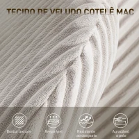 HOMCOM Cadeira de Escritório com Apoio de Cabeça Regulável Altura Ajustável Função Basculante 74x70x104-112 cm Cinzento(m-5)