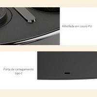 SPORTNOW Máquina de Boxe Musical com 9 Modos de Velocidade Luvas e Conexão Bluetooth Luzes LED 41,8x44,6x7,5 cm Preto(m-8)