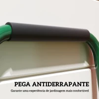 Outsunny Arejador de Relva com com 5 Espigões Arejador de Relva Manual com Cabo Antiderrapante para Jardim e Cuidado do(m-7)