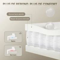 HOMCOM Chaise bureau ergonomique, fauteuil de bureau pivotant, hauteur réglable, appui-tête réglable, fonction bascule, gris(m-5)