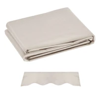 Outsunny Tecido de Substituição para Toldo 2,8x2,5 m Tecido de Reposição com Proteção UV 50+ Impermeável  Creme(m-1)