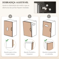HOMCOM Armário de Cozinha Alto com 5 Portas Prateleira Ajustável Gaveta Bancada Aberta para Micro-ondas Orifício para Cabo 100x40x180 cm Cinza(m-6)