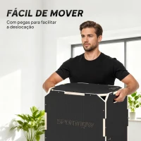 SPORTNOW Caixa Pliométrica de Madeira com 3 Alturas Diferentes para Treino de Salto Força em Casa Ginásio e Exterior 51x47,5x40,5 cm Preto(m-7)