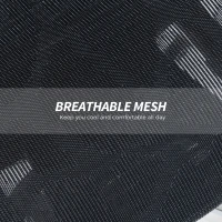 HOMCOM Cadeira de Escritório com Encosto Reclinável e Alto Suporte Lombar Transpirável Apoios de Braço 4D e Encosto de Cabeça Ajustável 67x74x113-132 cm Preto(m-9)