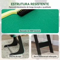 HOMCOM Mesa de Jogos 6 em 1 Dobrável Bilhar Matraquilho Ping Pong Lançamento de Anéis Hóquei com Bastão e Hóquei com Discos 118x104x71cm Multicor(m-8)