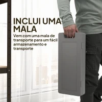 HOMCOM Conjunto de 6 Halteres Hexagonais de 1,5 kg 1 kg e 0,5 kg com Revestimento de PU e Mala 43x18x7,5 cm Multicolor(m-6)