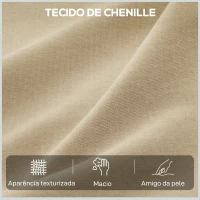 HOMCOM Poltrona Relax Reclinável Elétrica com Duplo Motor Giratória e Baloiço com Encosto de Cabeça Ajustável Portos USB e USB-C Bege(m-6)