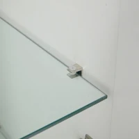 Vetrina per soggiorno a LED con frontale in acrilico trasparente, 74x40x120 cm, Bianco e Color legno(m-11)