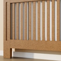 HOMCOM Cobertura Radiador Moderna de MDF com Prateleira Superior para Sala de Estar Dormitório Escritório 112x19x81cm Madeira(m-8)