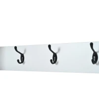 Mobile appendiabiti 3 in 1 con scarpiera, 120x24x200 cm, Bianco(m-12)