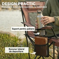 Outsunny Scaun de camping relax(m-8)