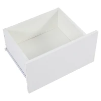 Mobile TV basso, illuminazione ambientale a LED, 2 cassetti, per soggiorno e camera da letto, 160L x 40P x 52A cm, Bianco(m-9)