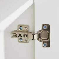 Madia vetrina laccata lucida, tre ante e ripiani regolabili, 130x35x95 cm, Bianco(m-12)